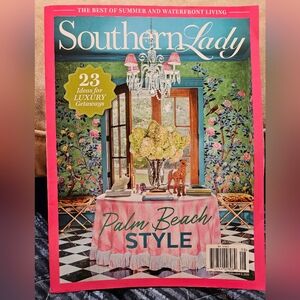 Floral Tablecloth with Pink and Green Accents